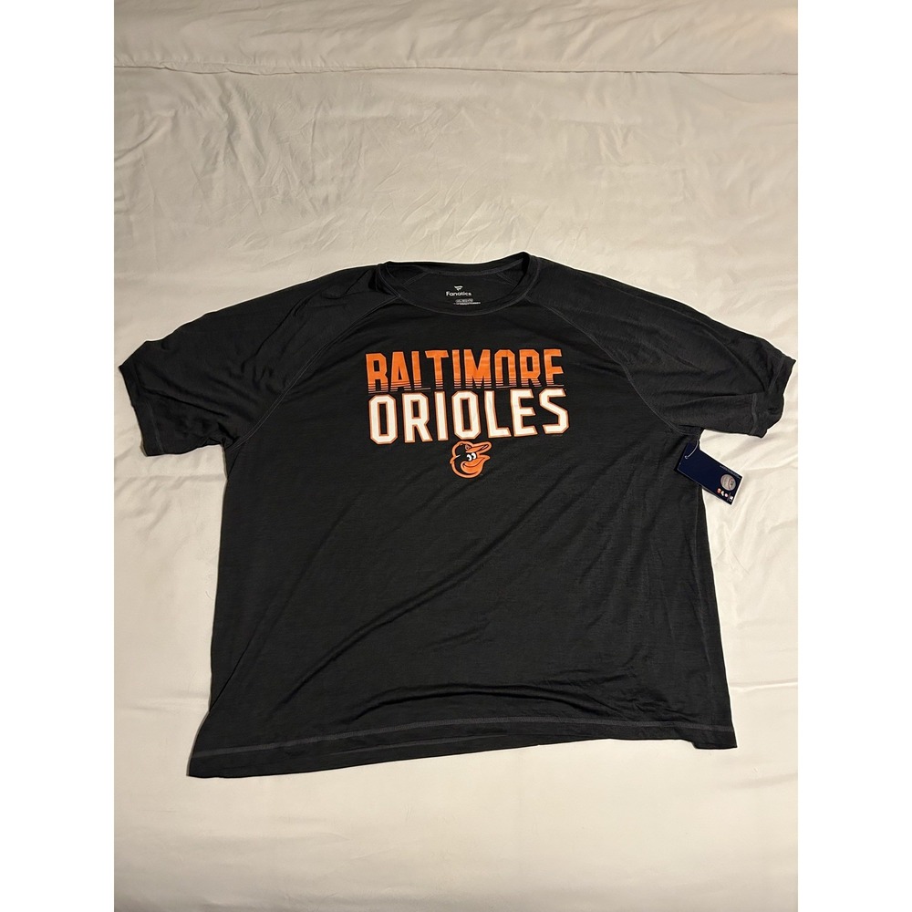 NWT Baltimore Orioles Men's Sz 4XL Fanatics Performance T Shirt Big &Tall
